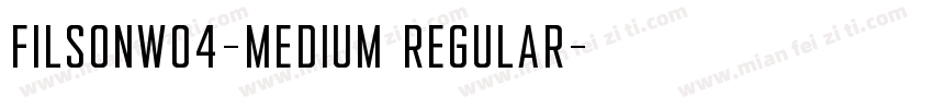 FilsonW04-Medium Regular字体转换
